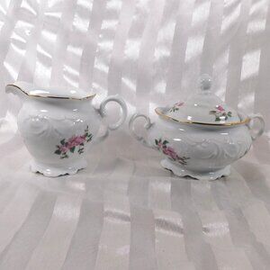 Wawel White Sugar Bowl and Creamer in WAV11 # 24493